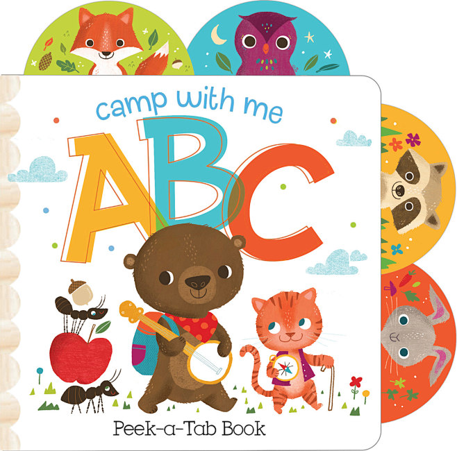 28camp with me abc baby book : camp with me abc board book卡通