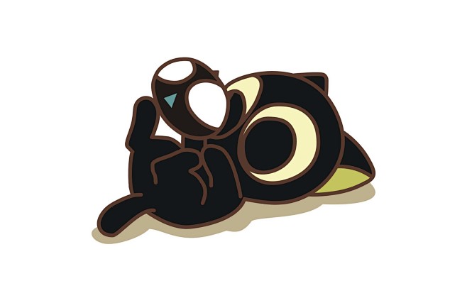 罗小黑的矢量大图~~coreldraw新手自制(可当桌面不会糊哦~)_看图_罗小黑吧_百度贴吧