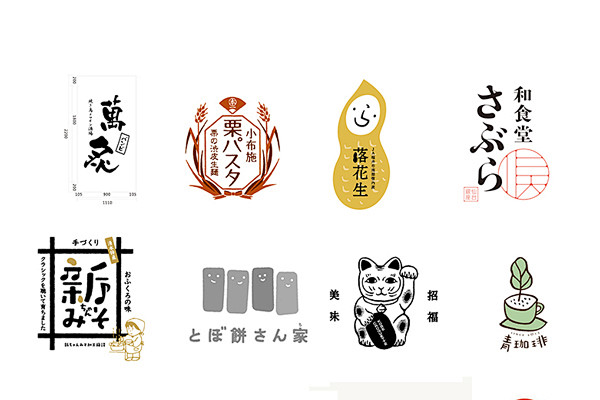 cn 中国传统美食店铺日本料理日式餐厅小清新logo标志设计参考图片