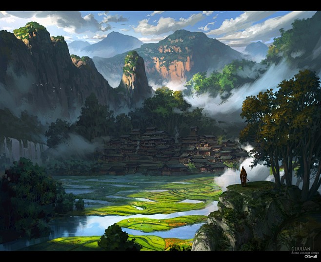 cgwall游戏原画网站场景