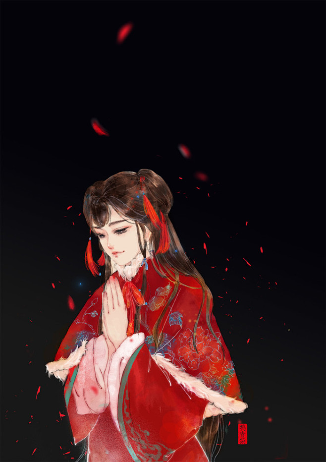 古风红妆花嫁