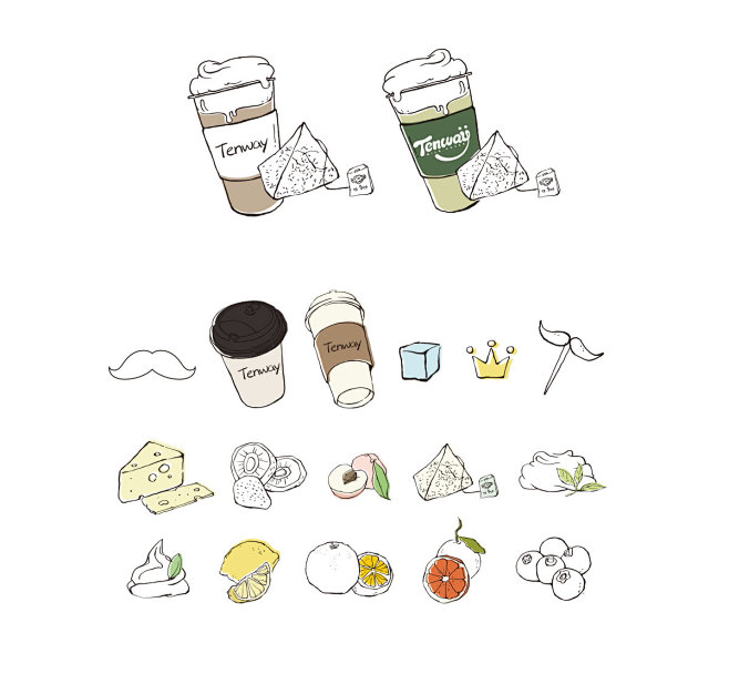 茶饮海报,奶茶饮品素材