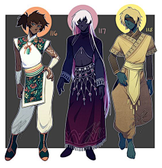泡沫香采集到7【角色】偏服装(部落 异域 精灵)