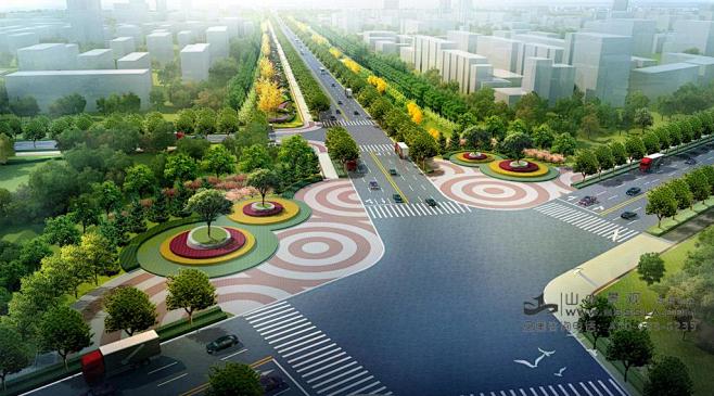 城市道路绿化-花瓣网|陪你做生活的设计师 | 节点效果