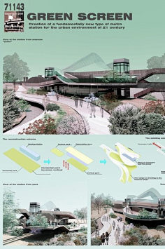 毕业设计展板设计排版建筑室内景观规划环艺高逼格psd展板作品-淘宝