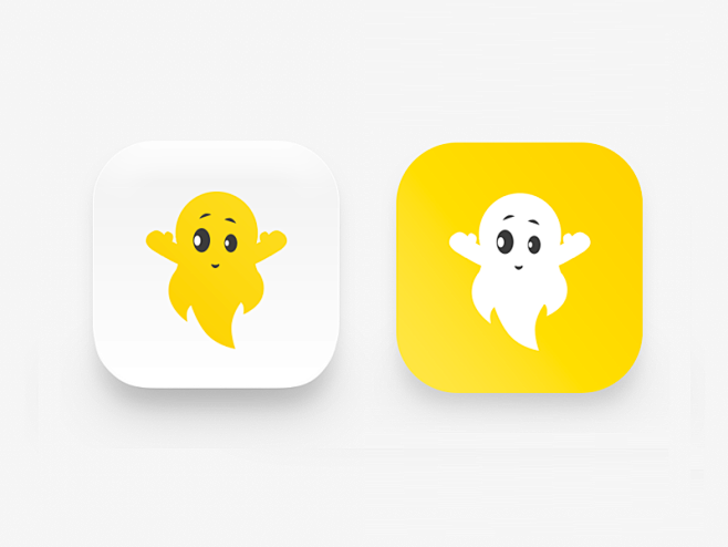 com snapchat图标  dribbble.com