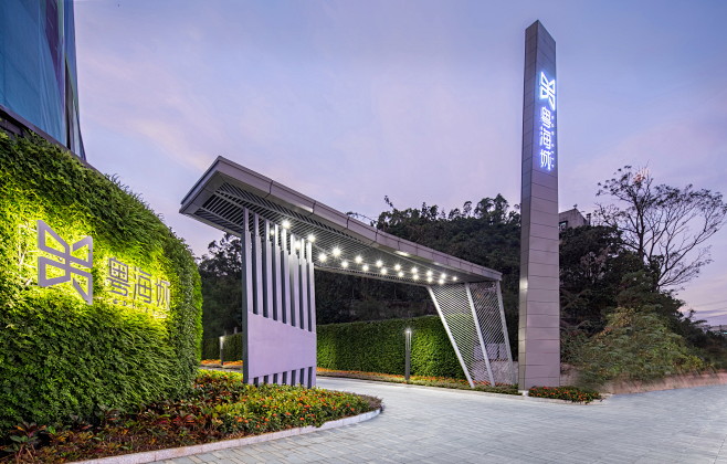 区门楼堡垒入口精神垂直v门楼景墙景观设计(云浮室内装修设计图片