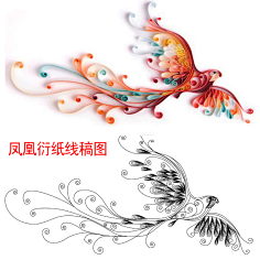 衔指画-花瓣网|陪你做生活的设计师 | y衍纸线稿图底稿模板套装-淘宝