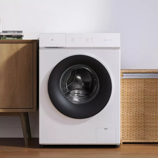 米家变频滚筒洗衣机1c10kg白色小米有品