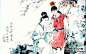 国画古代男女百度图片搜索