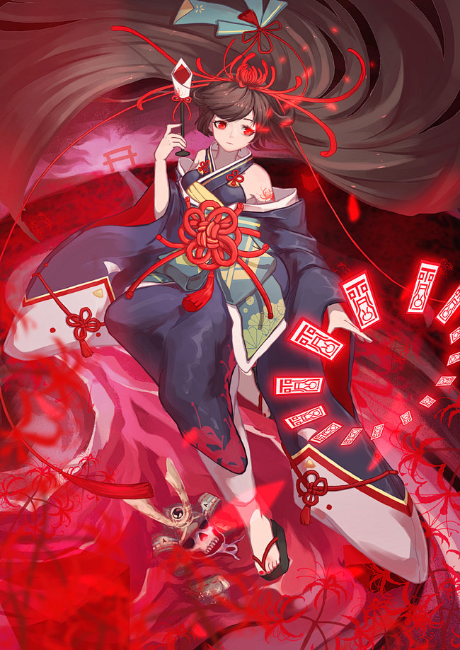 yuki洛雪采集到illustrations【彼岸花】 阴阳师手游 同人图 插画