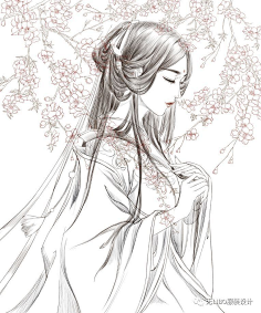 com 游戏/动漫人物造型专业手绘技法(古风篇)_服饰 : 服装款