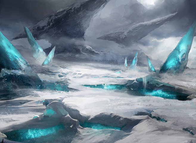 cg场景-花瓣网|陪你做生活的设计师 | 场景概念插画与