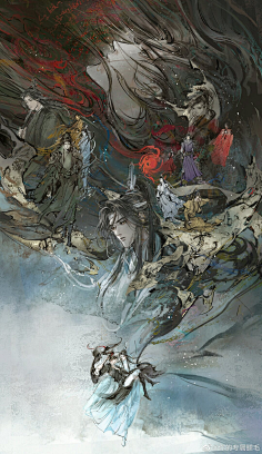 九条轮 插画 古风-花瓣网|陪你做生活的设计师 魔道祖师 九条轮