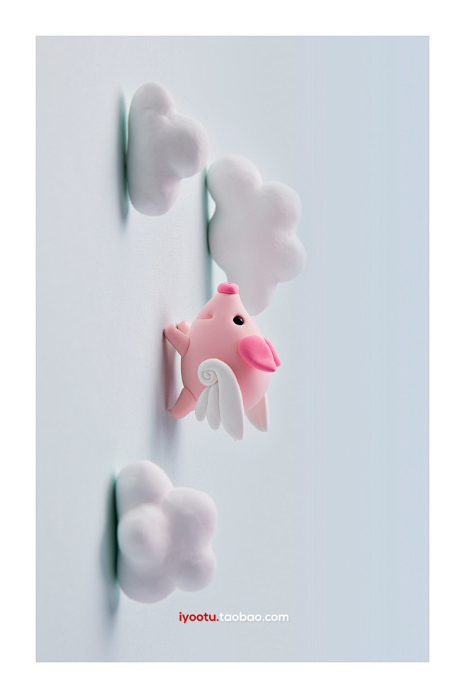 2019猪年可爱小猪卡通彩泥捏壁纸背景高清图