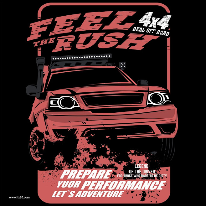 复古怀旧汽车拉力英文比赛越野车卡车改装赛车