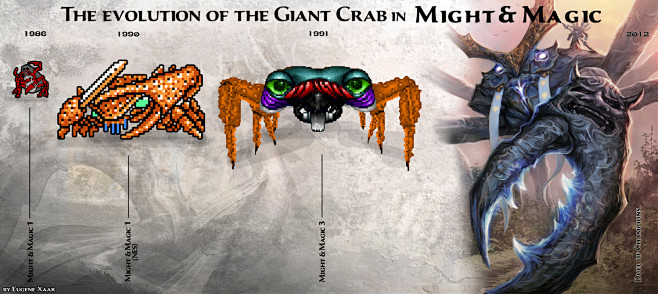 魔法门巨型螃蟹进化史