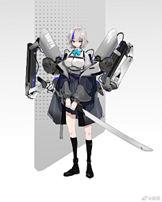 机甲少女类立绘