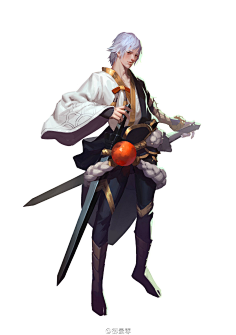 游戏原画人物设计剑士