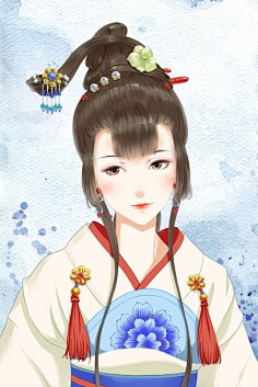 古风美女 女性 古装 插画 唯美 美女 美人 古风人物 古风女子 倾国