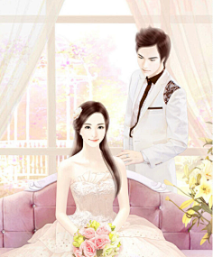 com 手绘现代情侣 美美的美图采集到现代男女——手绘 采集 duitang.