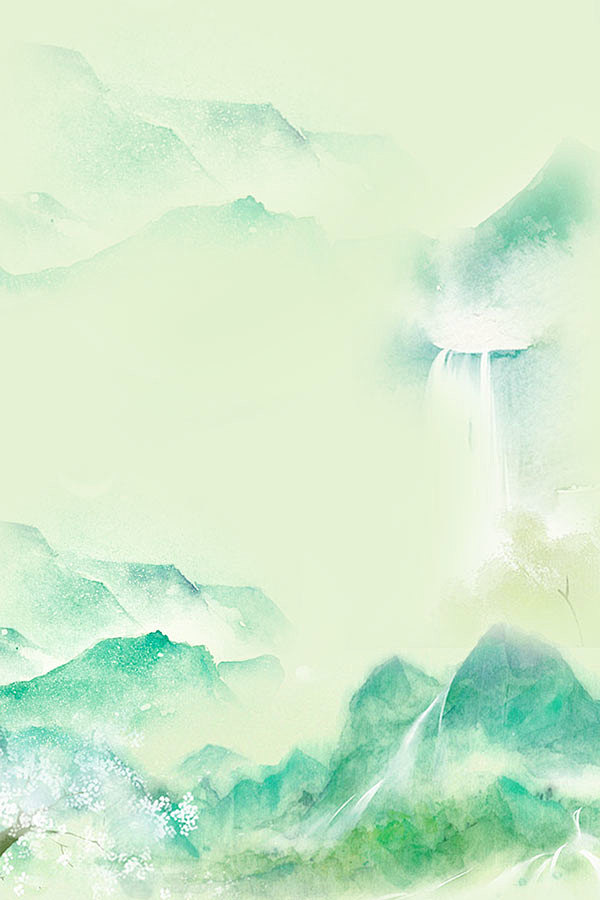 山水画背景图 花瓣网