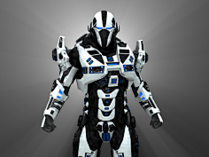 游戏机器人士兵机械战士战斗机器人游动漫卡通人物高清图片
