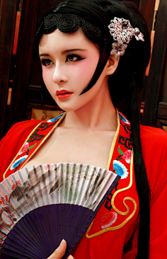 红妆美女