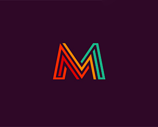 字母m logo