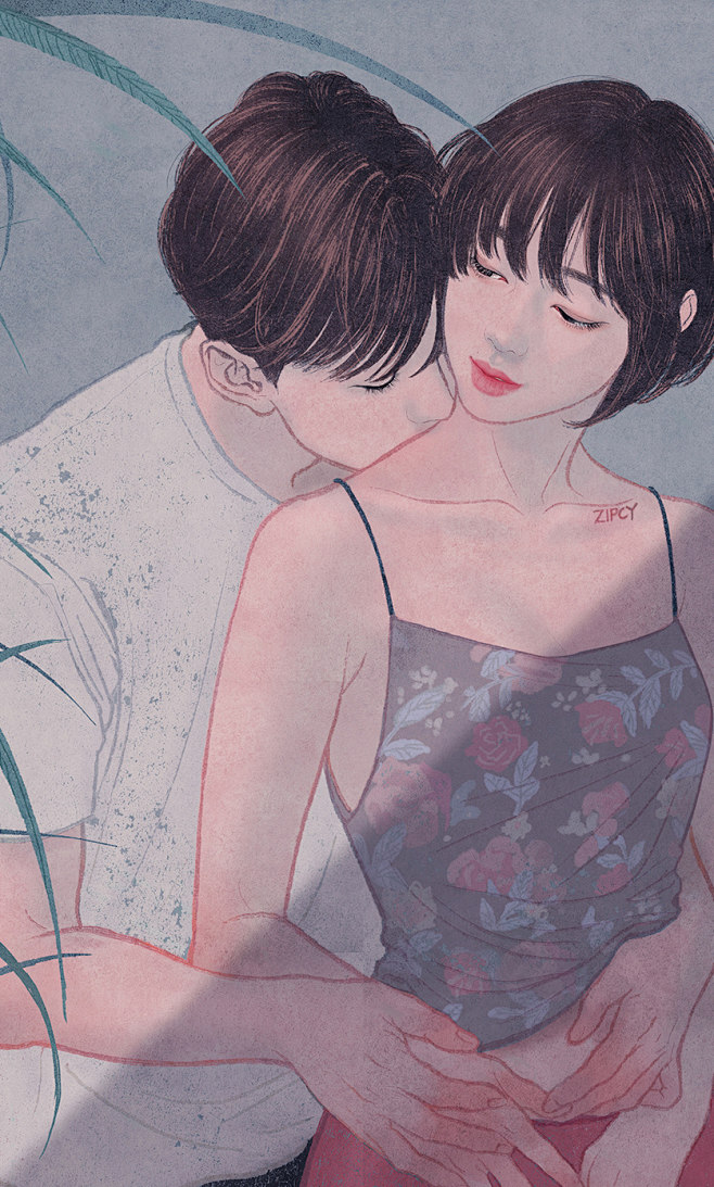 情侣插画