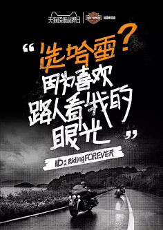 海报还没发,哈雷就被抢光了!1darker^采集到哈雷|骑士采集www.