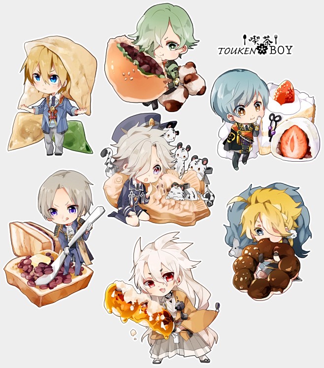 お菓子刀剣 美食 刀剑乱舞 动漫