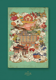 年味-花瓣网|陪你做生活的设计师 中华传统文化-面善的天神画像