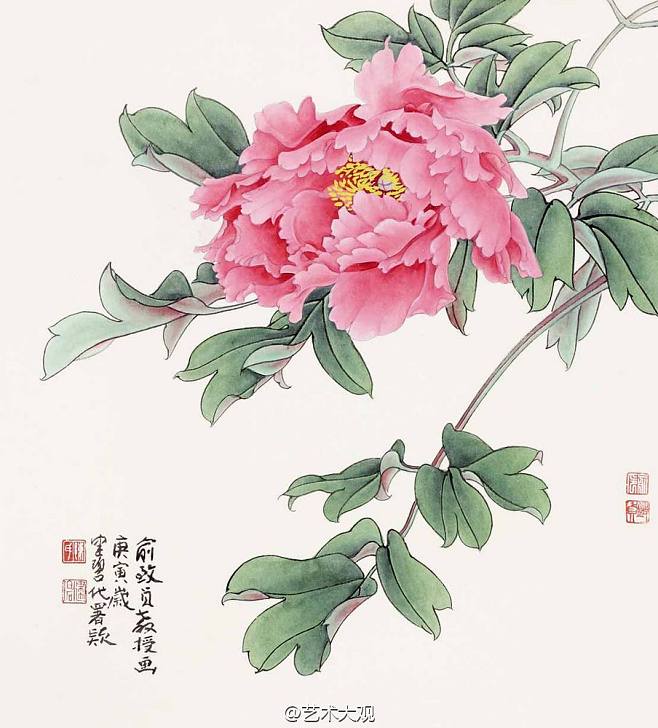 weibo.com 俞致贞工笔画欣赏——俞致贞(1915-1995年),女,北京人.