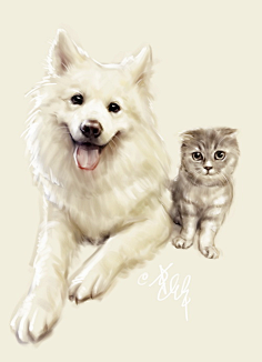 画猫宠物画像猫咪画像猫咪手绘