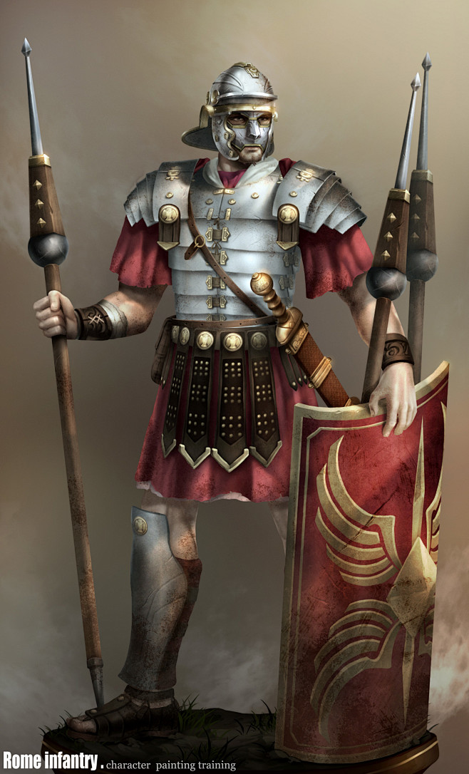 罗马步兵盔甲角色