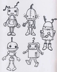 me capsule robots 机器人手绘 | 视觉中国 chenjianiuniu采集
