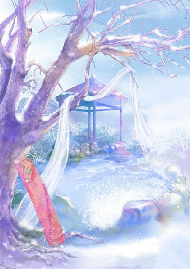古装背景-花瓣网|陪你做生活的设计师 | 工笔画素材