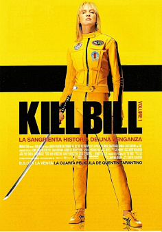 杀死比尔 抢眼的黄色调将[杀死比尔]电影海报推上了经典宝座.