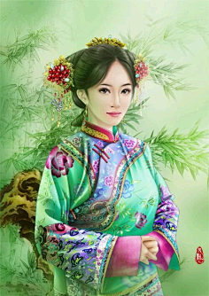 古风清朝女子