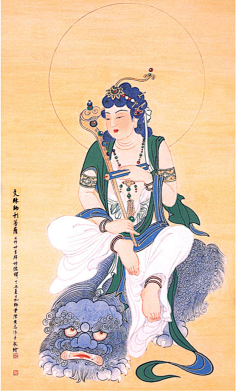 com 水月菩萨像法海寺画像佛教佛像 huitu.
