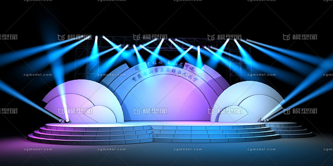 舞台-花瓣网|陪你做生活的设计师 | 圆形舞台 灯光-cg模型网(cgmodel)