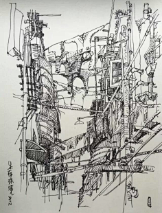 手有余香采集到建筑速写
