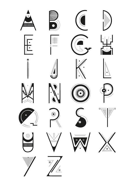 24英文字母设计