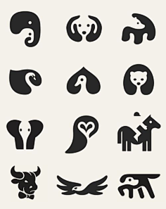 com 30款精品高端动物logo图形创意设计 dribbble by shibu pg-字体