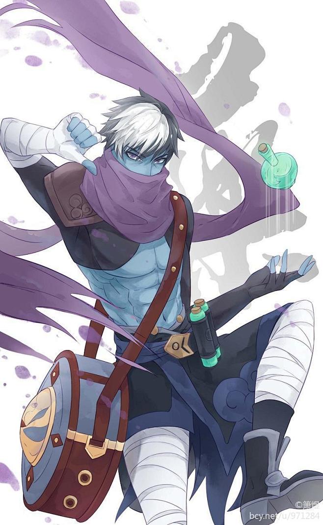 扁鹊x庄周。王者荣耀。〔图自半次元〕