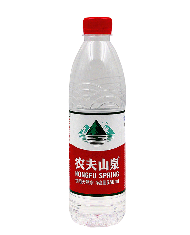 农夫山泉550ml矿泉水png免扣素材