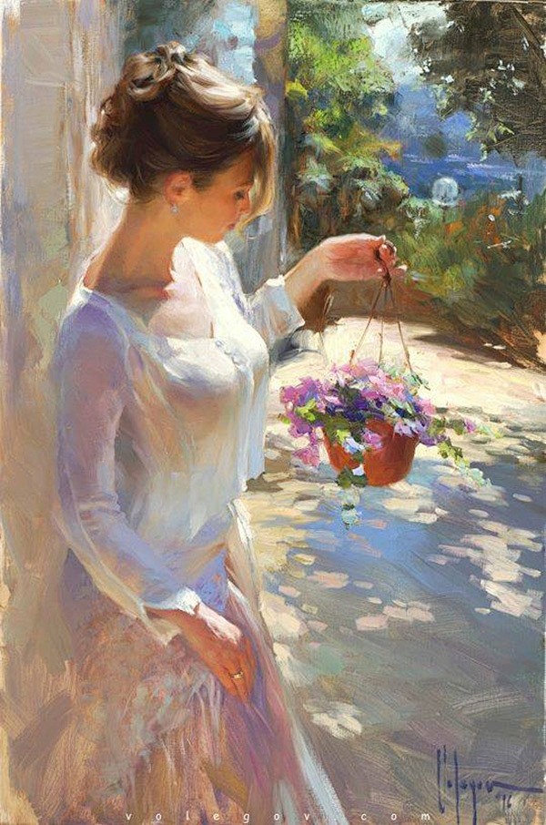 俄罗斯画家vladimir volegov 笔下的美女
