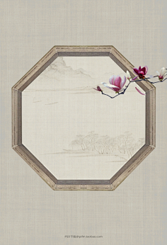 com psd可下载#中国风##工笔画##工笔画山水##工笔画人物##古风素材