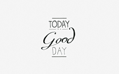 today good day #字体#不爱深蓝爱浅蓝采集到英文字体设计采集yg-life